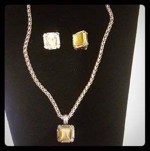 Premier design necklace and earring